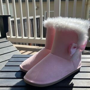 Gymboree Pink Ankle Boots with Bow